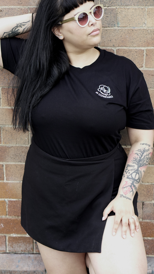 In Constance 'Flower' Black Tee